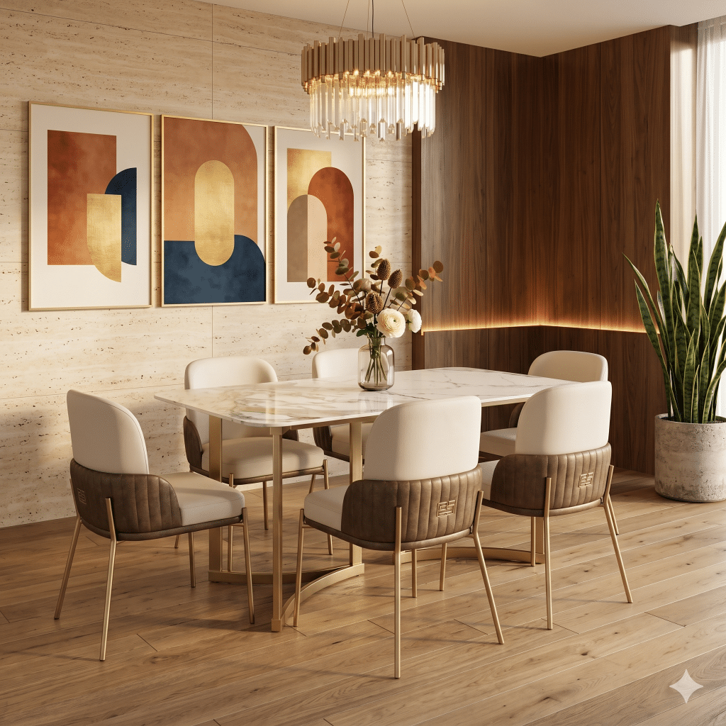 Hogar renovado con muebles modernos para sala y comedor